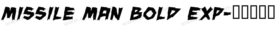 Missile Man Bold Exp字体转换
